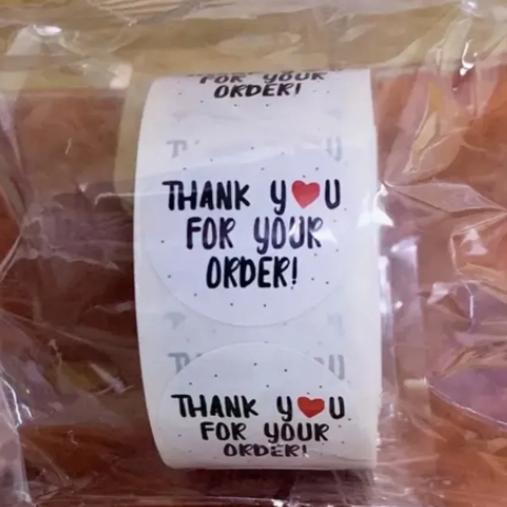 Thank You For Your Order Stickers 500 Pieces New